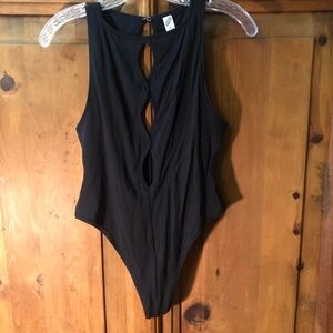 Black Sleeveless Bodysuit